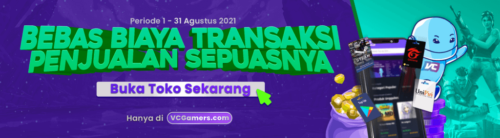 vcgamers bebas biaya transaksi penjualan