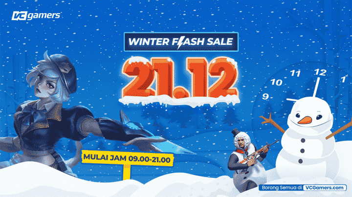 Flash-Rabatt! Winter Flash Sale 21.12 VCGamers