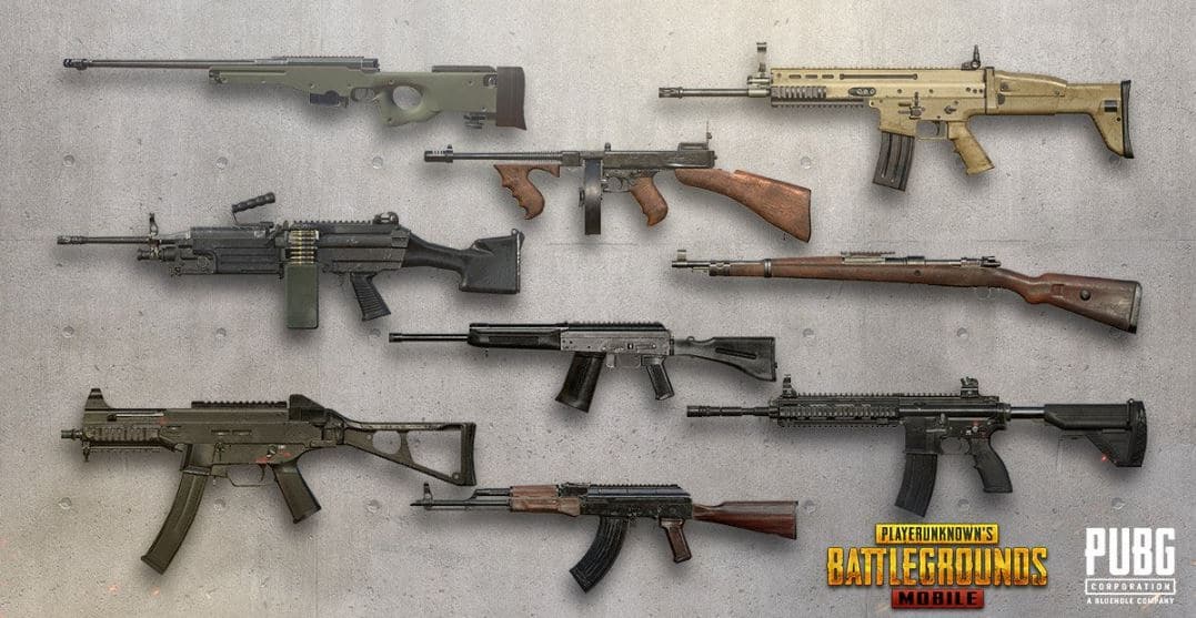 Die besten Waffen für PUBG Mobile