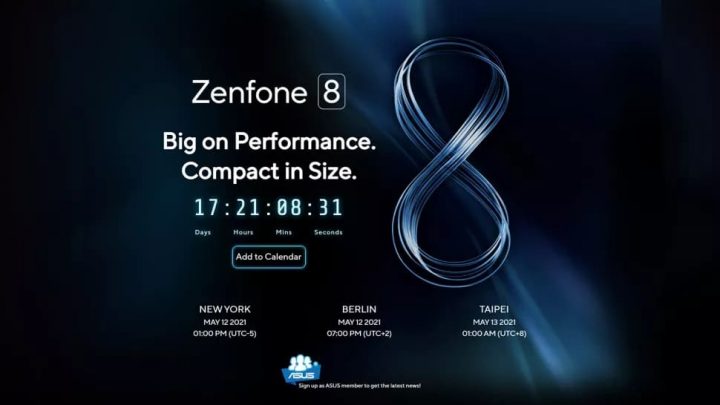 Zenfone 8 Officially Launched on May 12 2021, Will There Be a Compact Version?