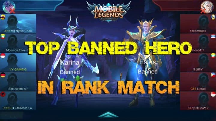 10 Hero Mobile Legends Terbanyak di Ban April 2021