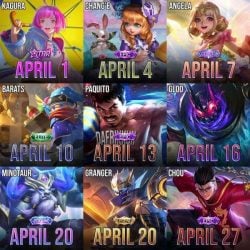 Dies sind die neuesten Nachrichten in Mobile Legends für April