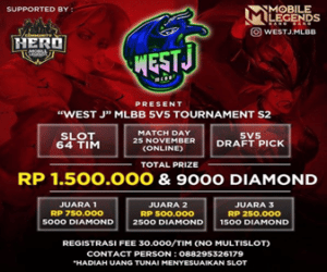 WESTJ MLBB online tournament poster