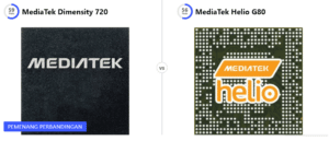 mediatek helio g80 vs dimensity 720