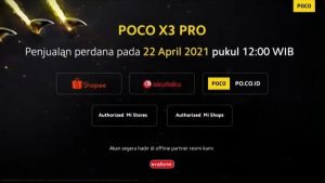 penjualan perdana poco x3 pro