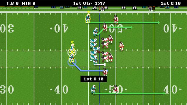 Trying American Style Football in a Retro Bowl