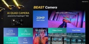 poco x3 camera specifications