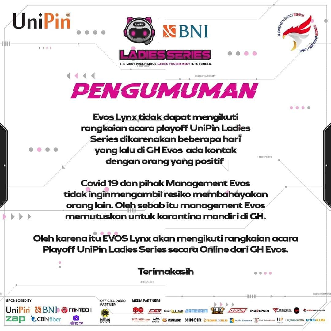 unipin ladies series playoffs