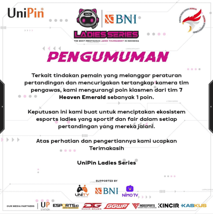 unipin ladies series