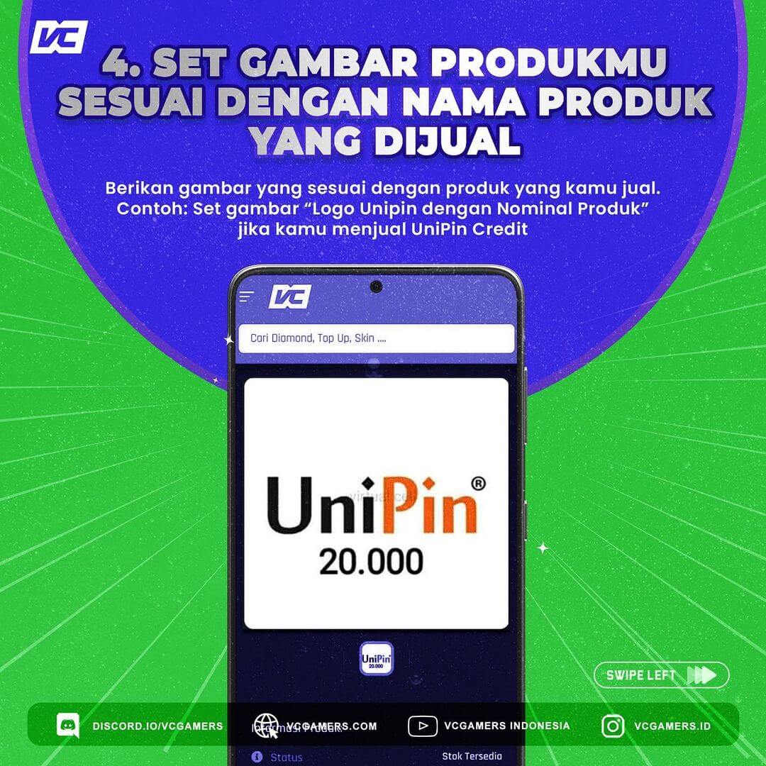 tambah produk di vcgamers marketplace