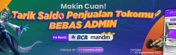 tarik saldo penjualan toko vcgamers bebas admin promo september