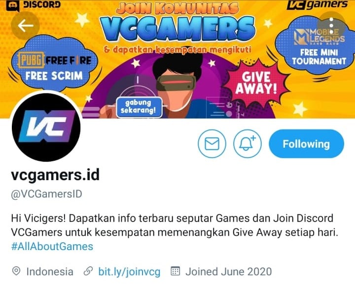 vcgamers 트위터