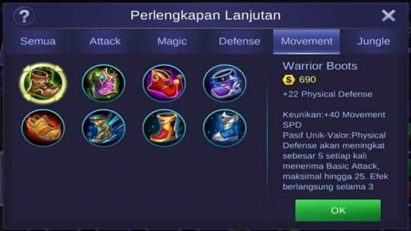 最新的 Fanny Build 使用 War Axe Mobile Legends 2021！ 1个