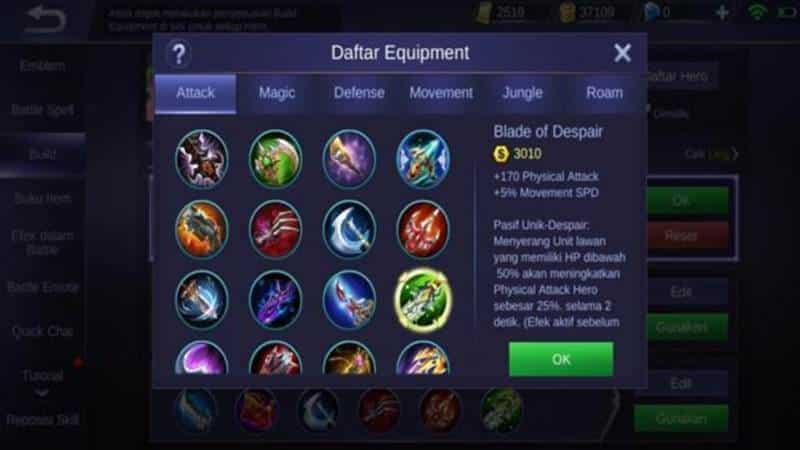 最新的 Fanny Build 使用 War Axe Mobile Legends 2021！ 5个