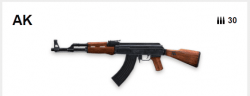 AK47-Waffe, geringe Genauigkeit, aber scharfer Schaden!