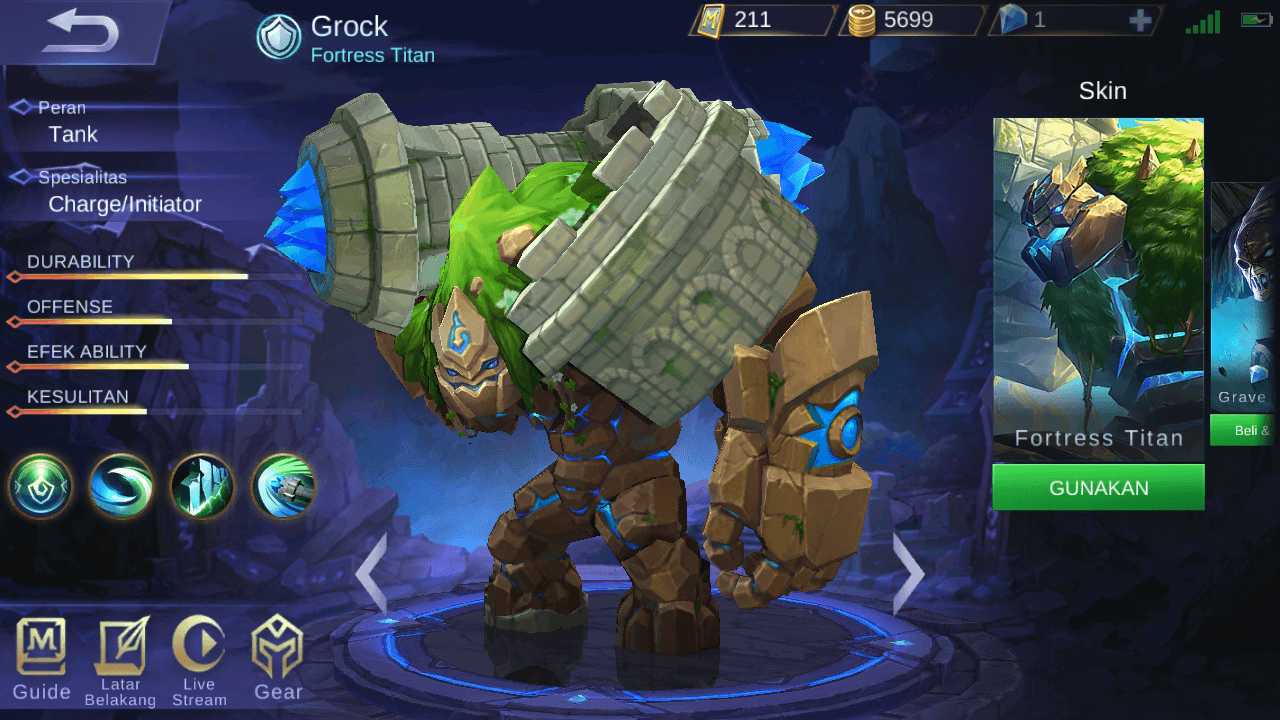 Kelemahan Hero Grock