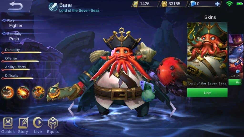 skill hero bane