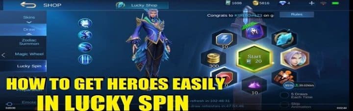 Können Sie Helden und Skins aus dem Lucky Spin Event bekommen?