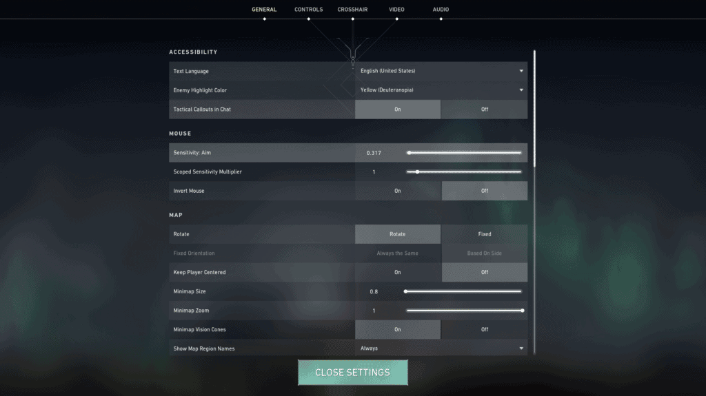 Inilah 3 Settingan Valorant terbaik : Mouse Setting, Minimap Setting, dan Crosshair Setting.