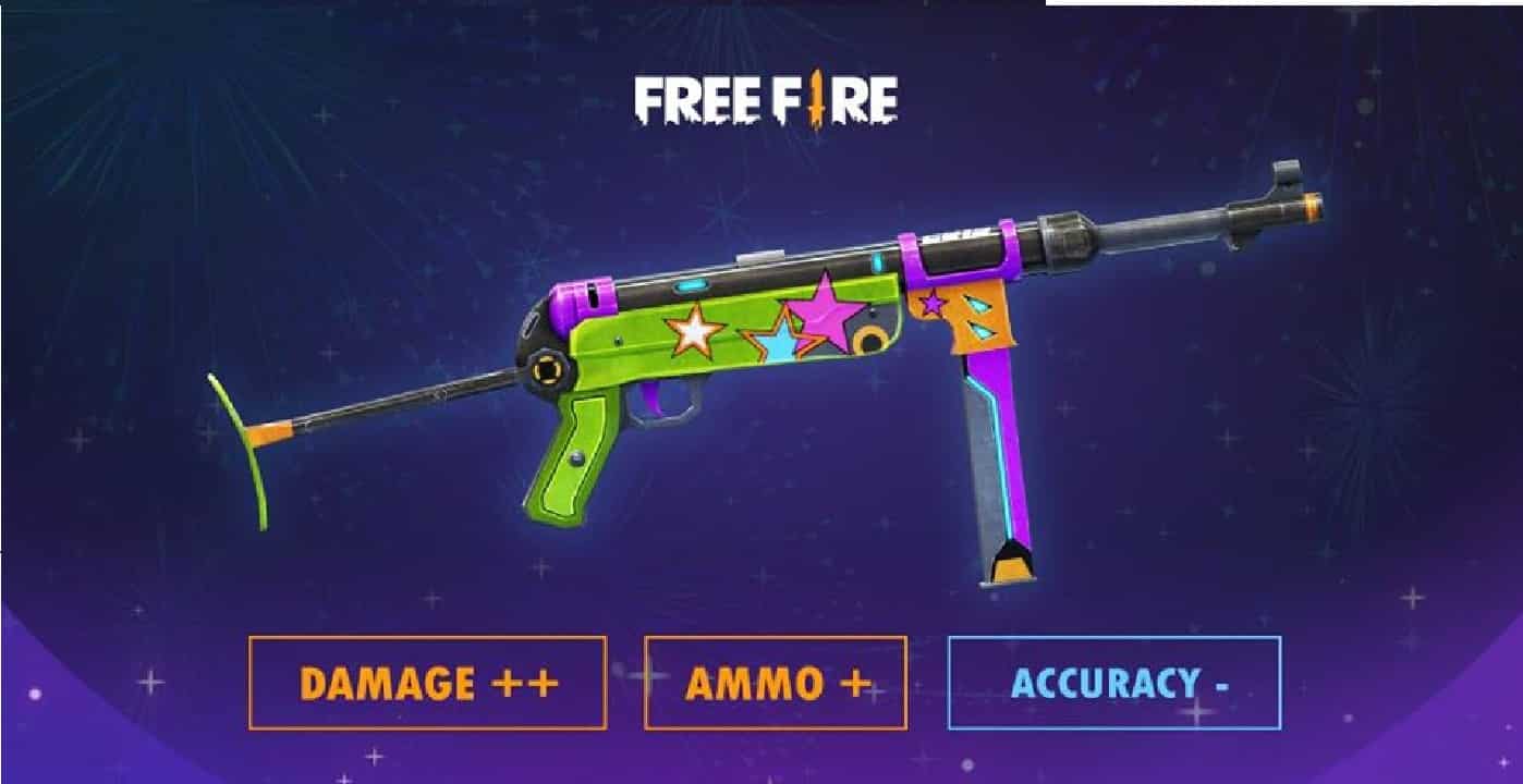 Free Fire MP40 skins