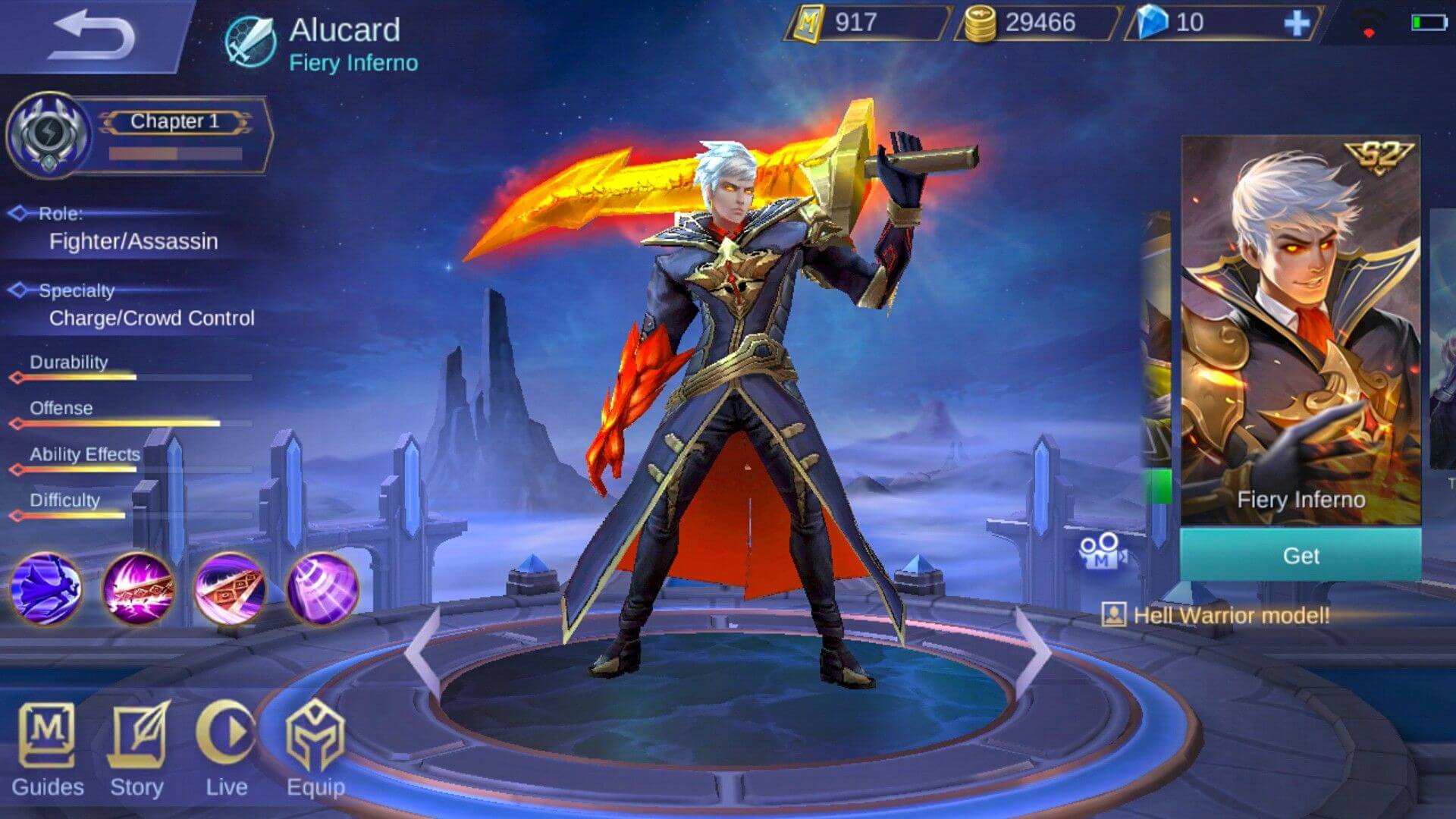 Alucard Fiery Inferno skin