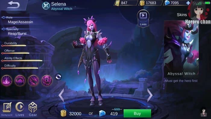 selena's hero skills