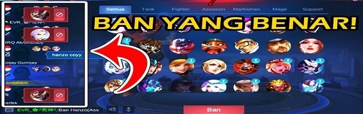 banned hero yg benar