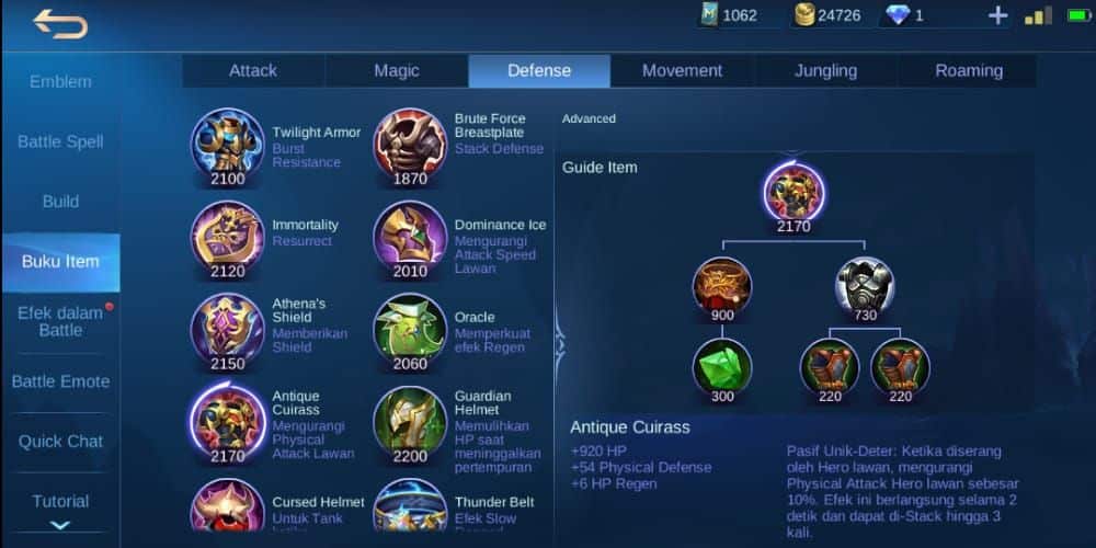 Karina's Build Items