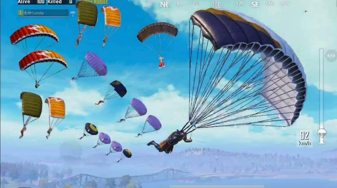 Trik Untuk Mendarat Lebih Cepat Di PUBG Mobile