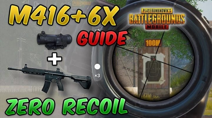 Combo M416 と Scope 6x の PUBG 感度設定