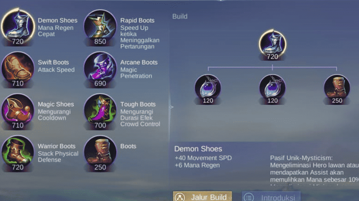 Dämonenschuhe – Mobile Legends-Schuhe