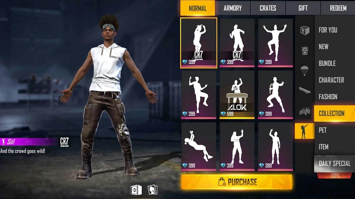 Free Fire Emotes