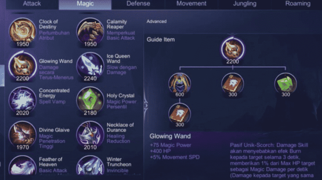 The Glowing Wand Item Causes a Burning Effect!