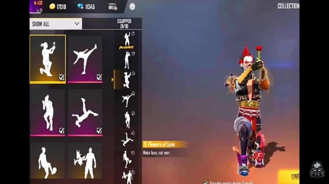 Free Fire Emotes