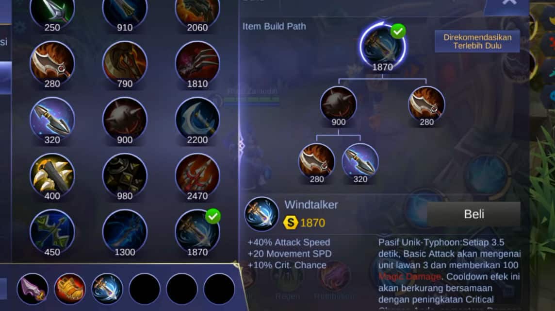 Item Build Zhask