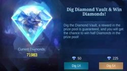 Participating in Diamond Vault ML (Mobile Legends) Can Get Rare Skins!