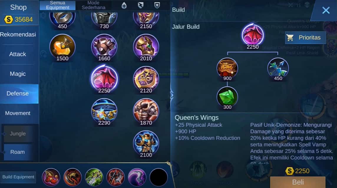 build benedetta 40% cdr queens wings