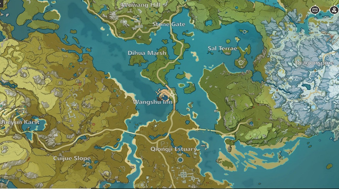 Karte Genshin Impact Anfängertipps