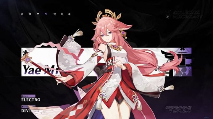 八重巫女のGenshin Impactビルド、アーティファクト、武器のおすすめ