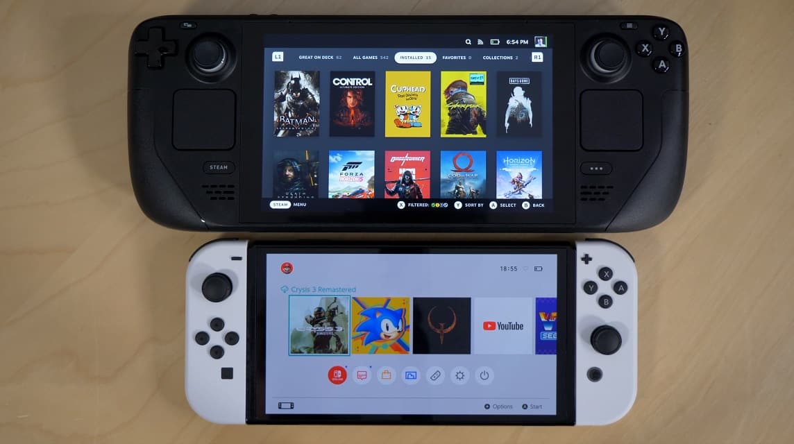 perbandingan Ukuran Steam Deck dan Nintendo Switch