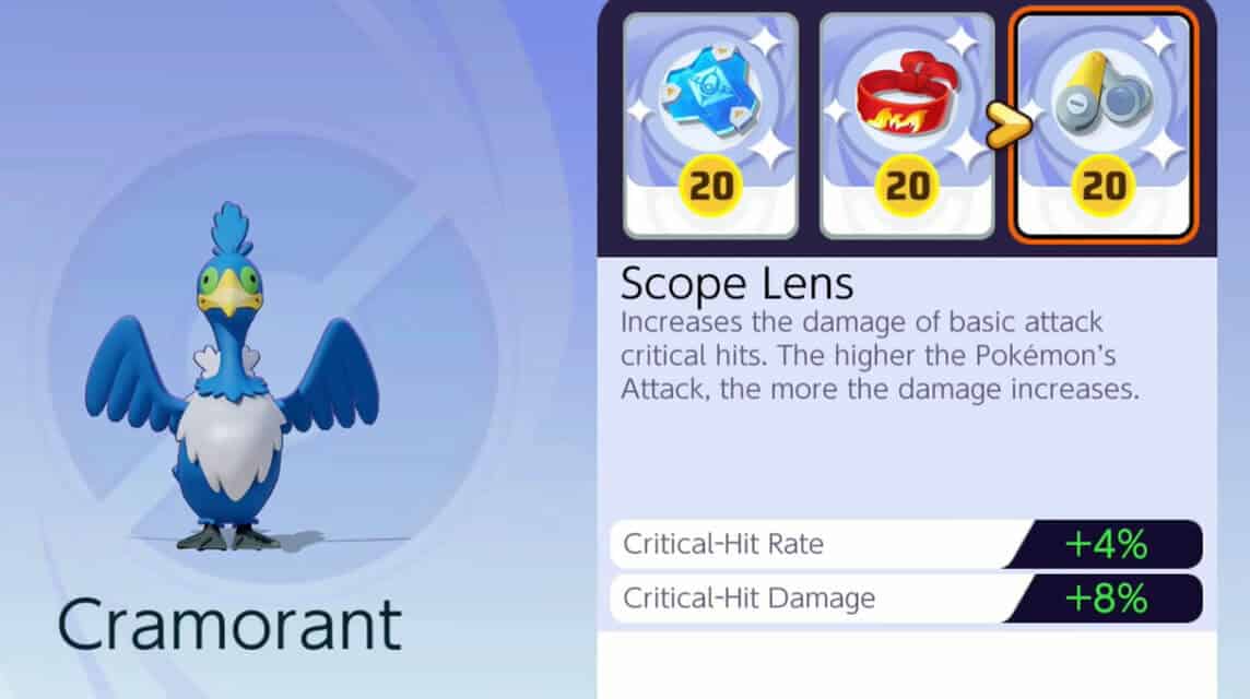 Pokemon Unite's Scope Lens, The Most GG Critical Damage Booster