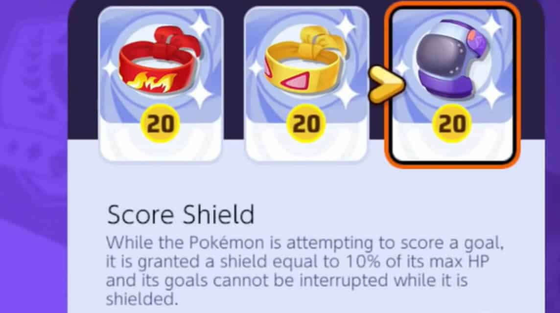 score shield pokemon unite details