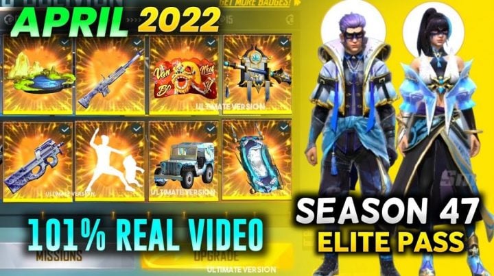 Elite Pass Free Fire 2022년 4월: 출시일, 상품 등