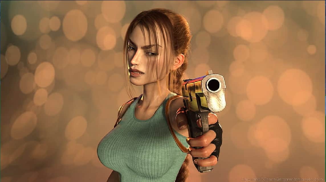 Spiel mit Glitch als Tomb Raider-Funktion