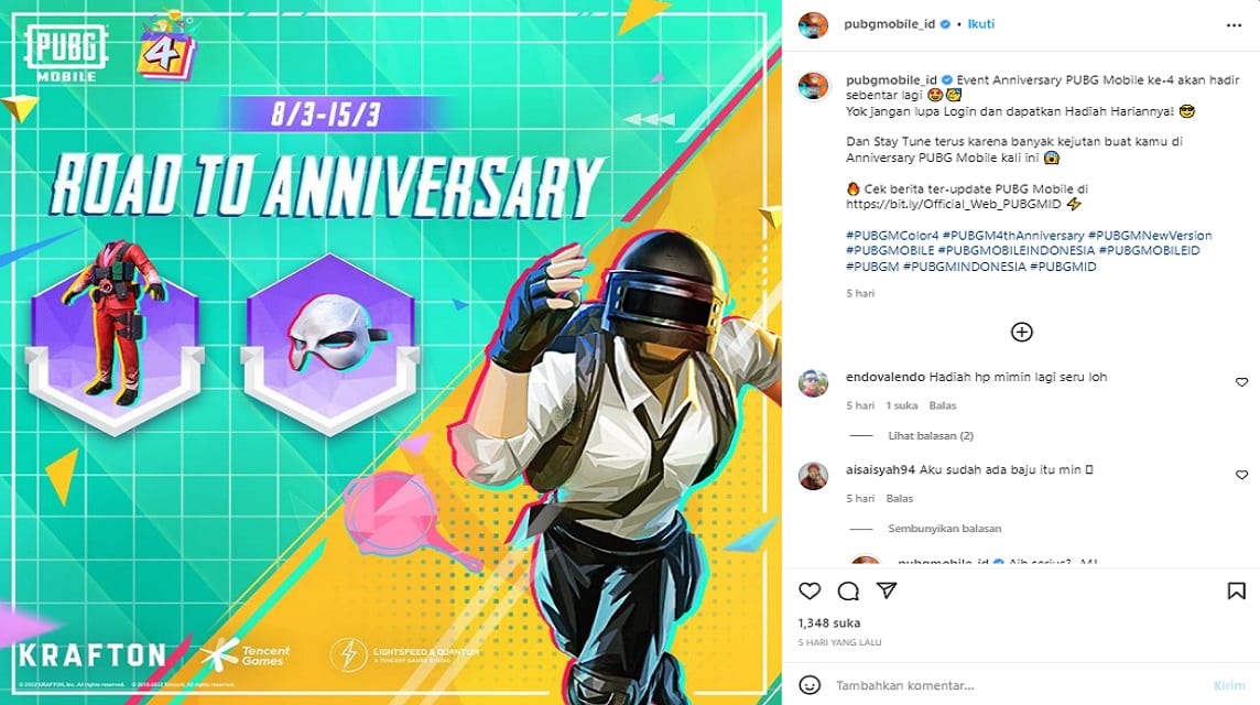 anniversary pubg mobile road to anniversary