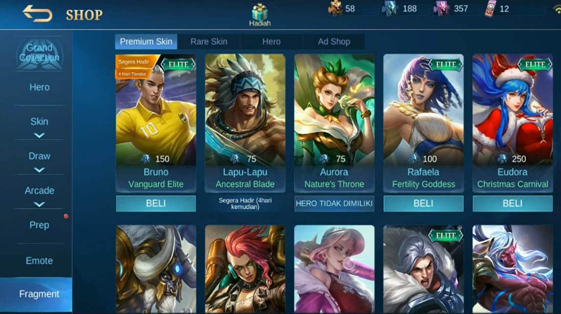 Hero Fragment Shop