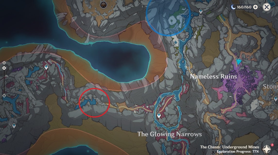orb of the blue depths location of rethel