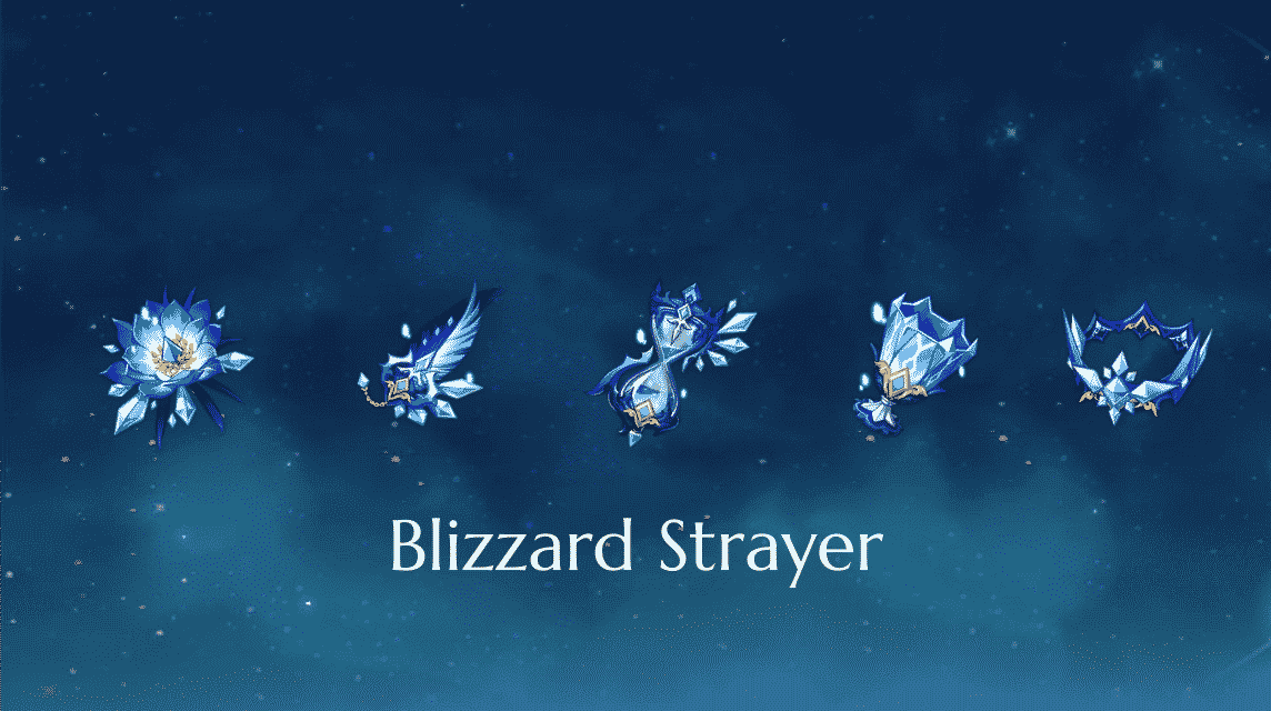 Blizzard Strayer Genshin Impact アーティファクト セット