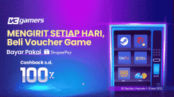 Ayo Checkout di VCGamers dan Terima Cashback ShopeePay Hingga 100%!