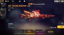 Cara Mendapatkan M60 Volcanic Whirlwind FF Gratis
